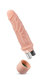 Dr. Skin Silicone - Dr. Robert - 7 Inch Vibrating Dildo -Beige