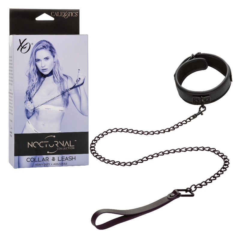 "Nocturnal Collection Collar and Leash - Black SE2678103"