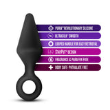 Anal Adventures Platinum - Silicone Loop Plug - Large - Black