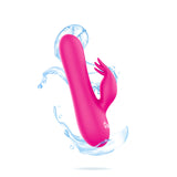 Freyja - Hot Pink - Intense Mini Rabbit Vibe With Triple Tickling Clitoral Stimulator