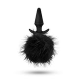 Anal Adventures - Platinum - Rabbit Tail Plug - Black