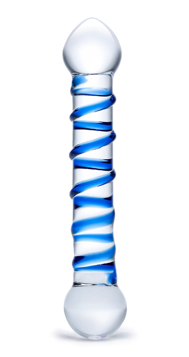 "6.5 Inch Spiral Dildo GLAS-150"