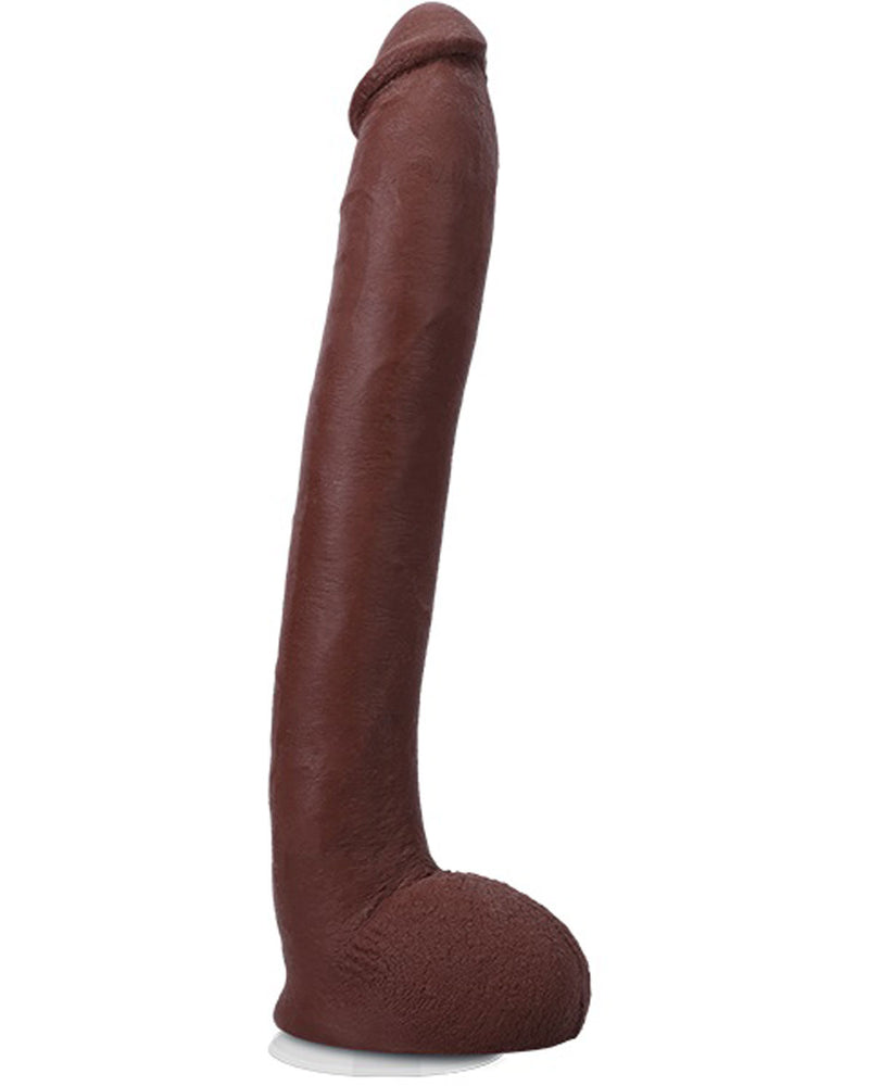 Signature Cocks Hollywood Cash 11" Cock With Removable Vac-U-Lock Suction Cup - Chocolate