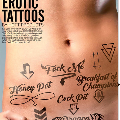 "Erotic Tattoo's - Assorted Pack HTP3206"