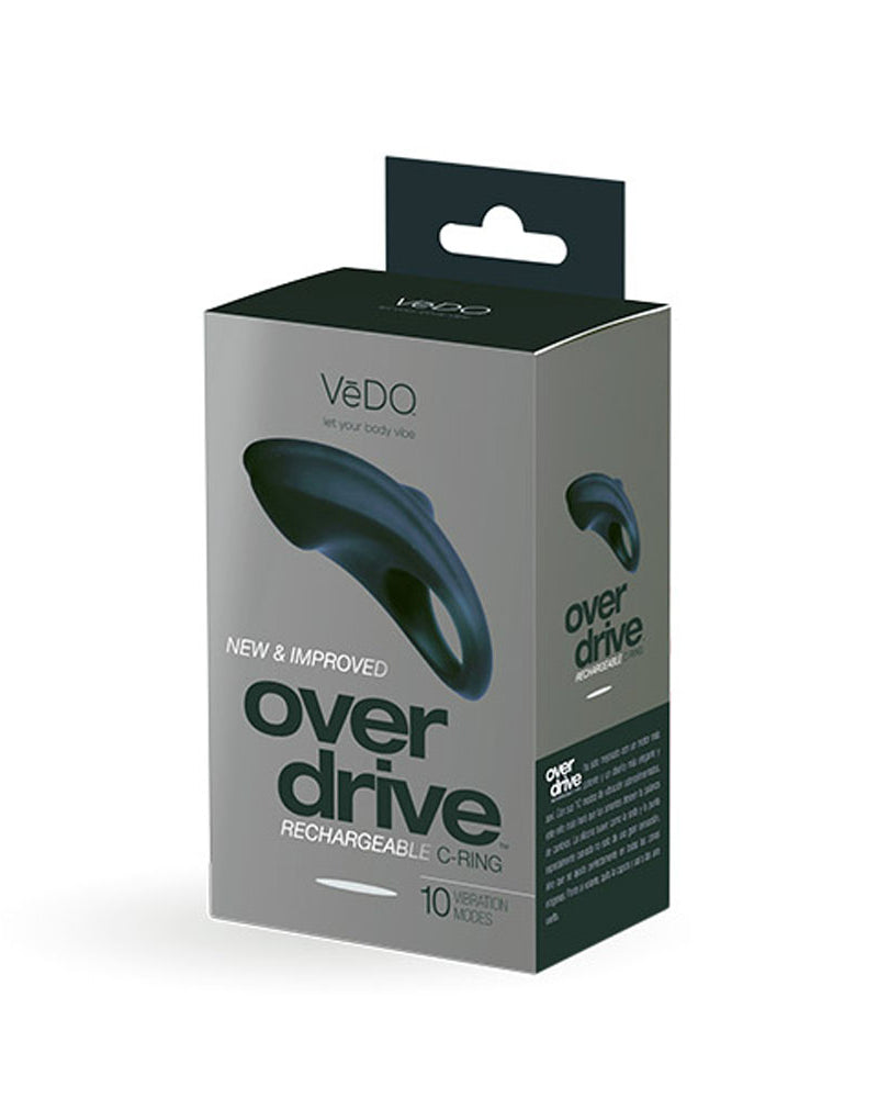 "Overdrive Plus Rechargeable Cock Ring - Black VI-R0608"