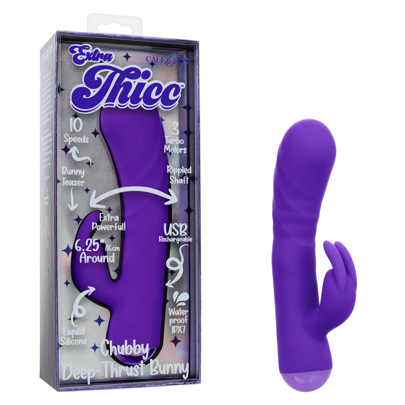 Extra Thicc Chubby Deep Thrust Bunny - Purple