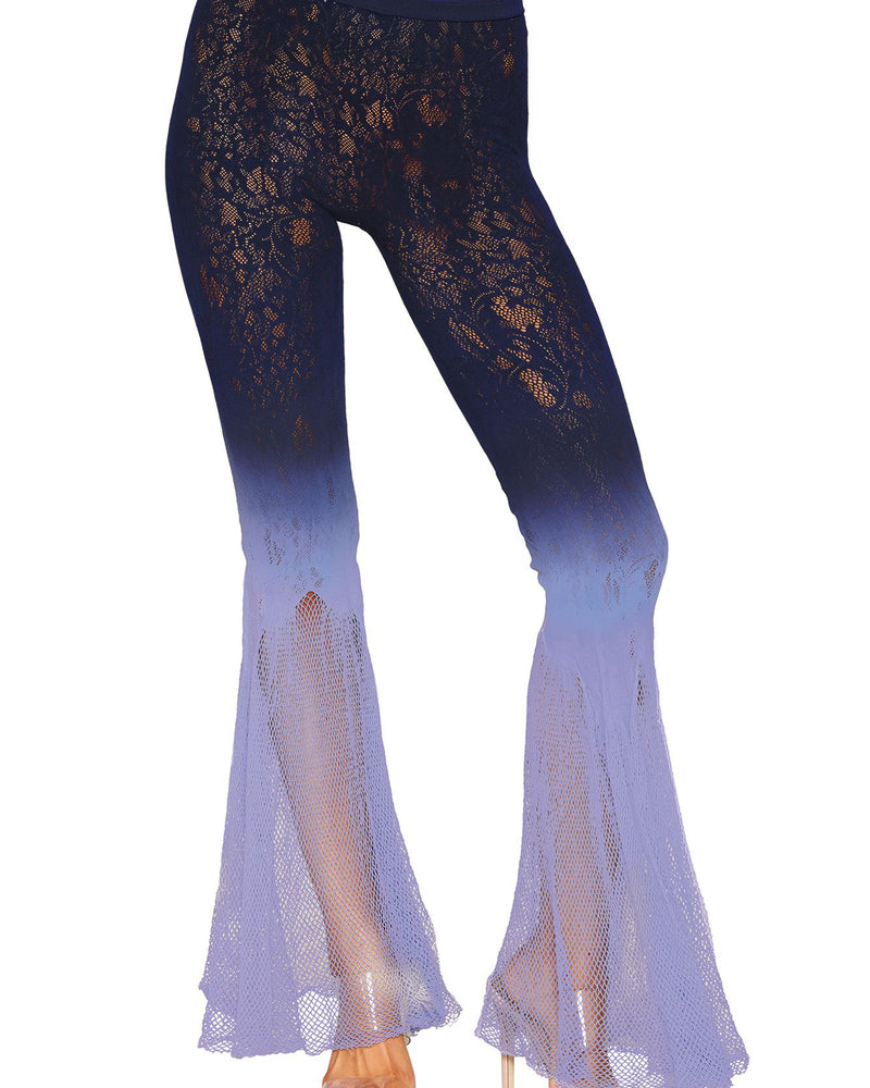 Flair Leg Pantyhose - One Size - Denim/hydrangea
