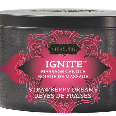 "Ignite Strawberry Dreams Massage Candle - 6 Oz. KS10228"