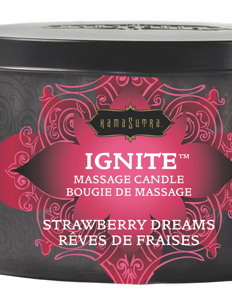 "Ignite Strawberry Dreams Massage Candle - 6 Oz. KS10228"