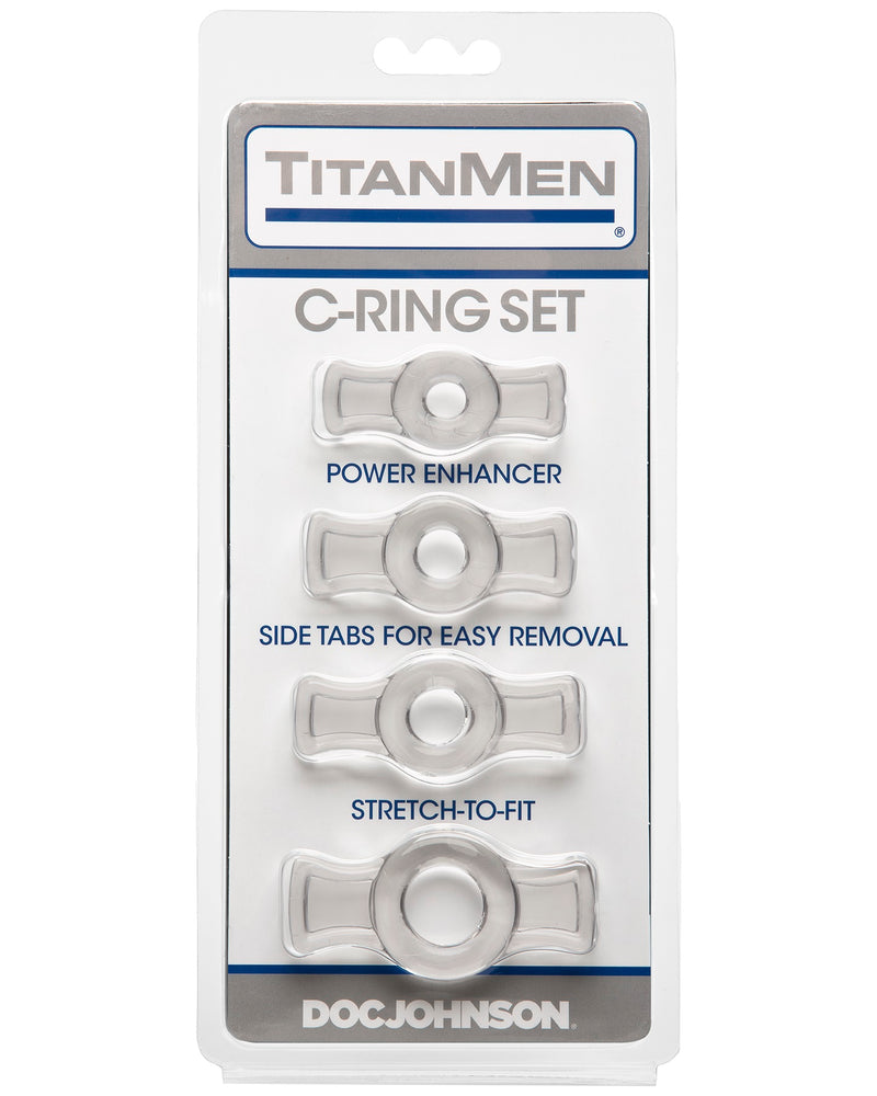 Titanmen Tools Cock Ring Set - Clear