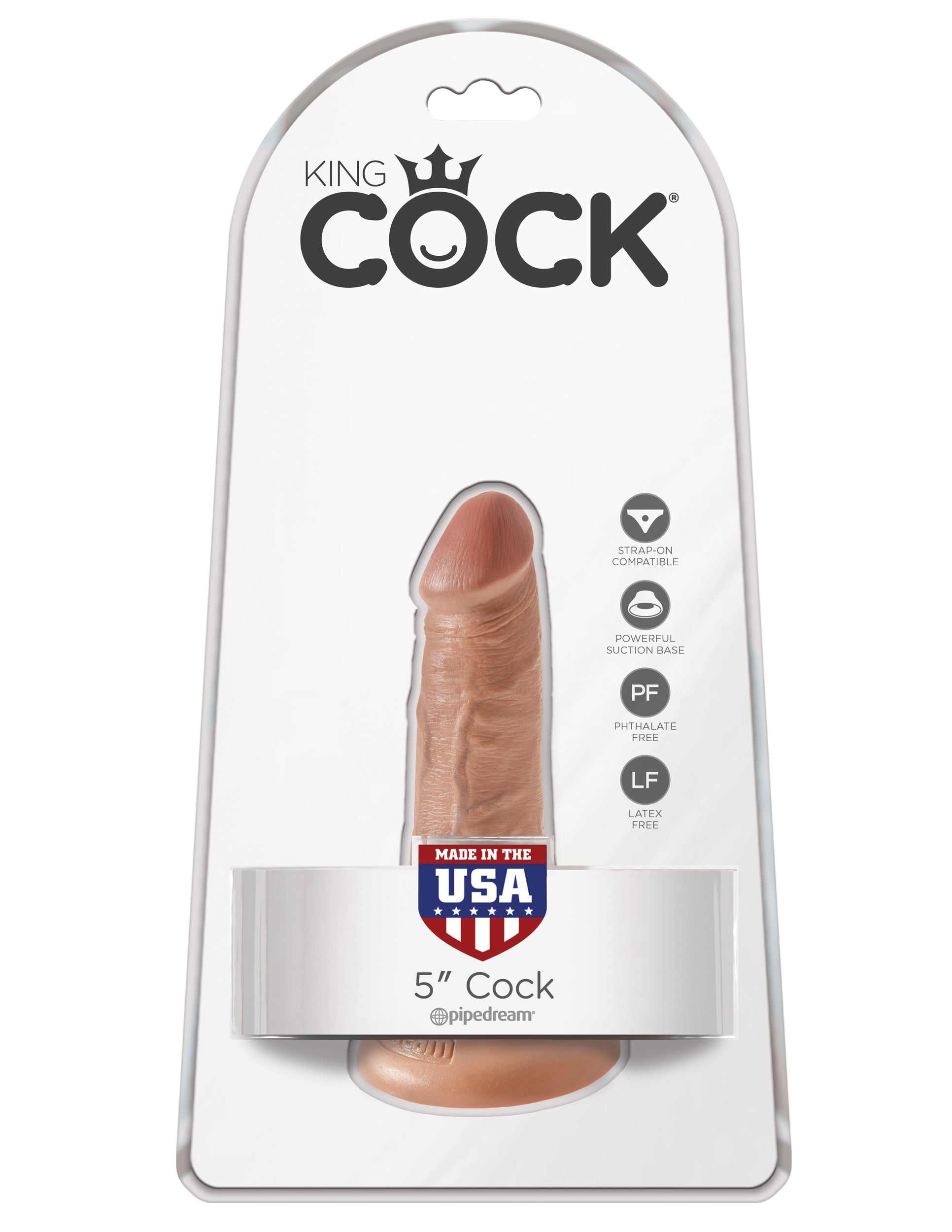 "King Cock 5 Inch Cock - Tan PD5530-22"