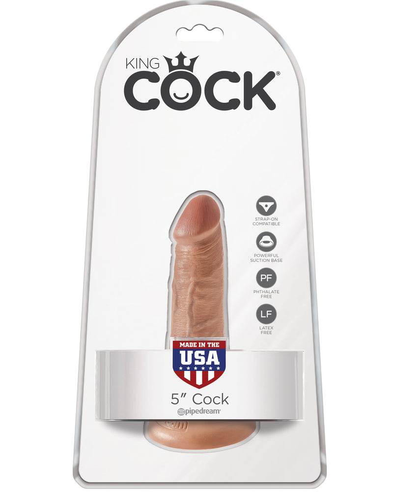"King Cock 5 Inch Cock - Tan PD5530-22"