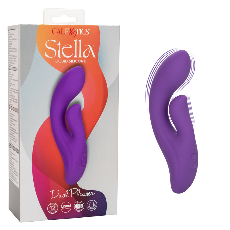 "Stella Liquid Silicone Dual Pleaser - Purple SE4368353"