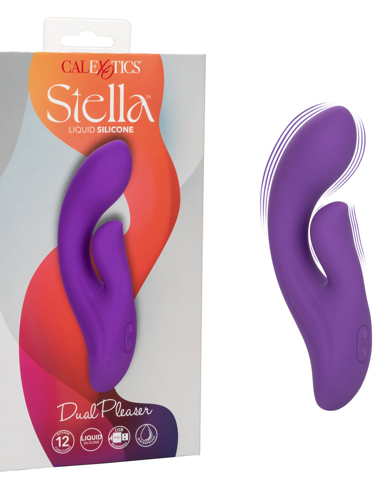 "Stella Liquid Silicone Dual Pleaser - Purple SE4368353"