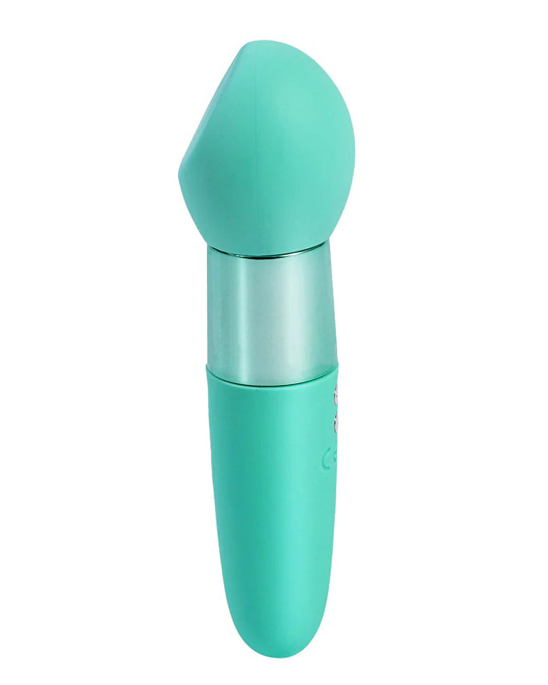 "Rina Rechargeable Dual Motor Silicone 15- Function Vibrator - Green MTMA23-03-G3"