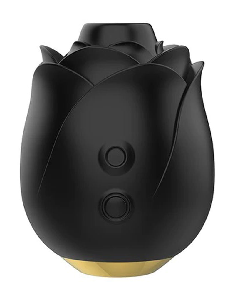 Fifty Shades of Grey Black Rose Silicone Clitoral Suction Stimulator - Black