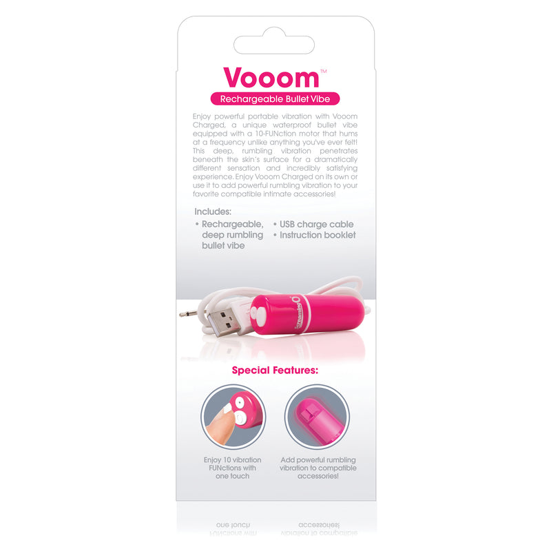 Charged Vooom Rechargeable Bullet Vibe - Pink