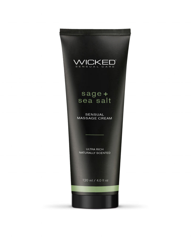 "Sage and Sea Salt - Scented Sensual Massage Cream - 4 Oz WS-90924"