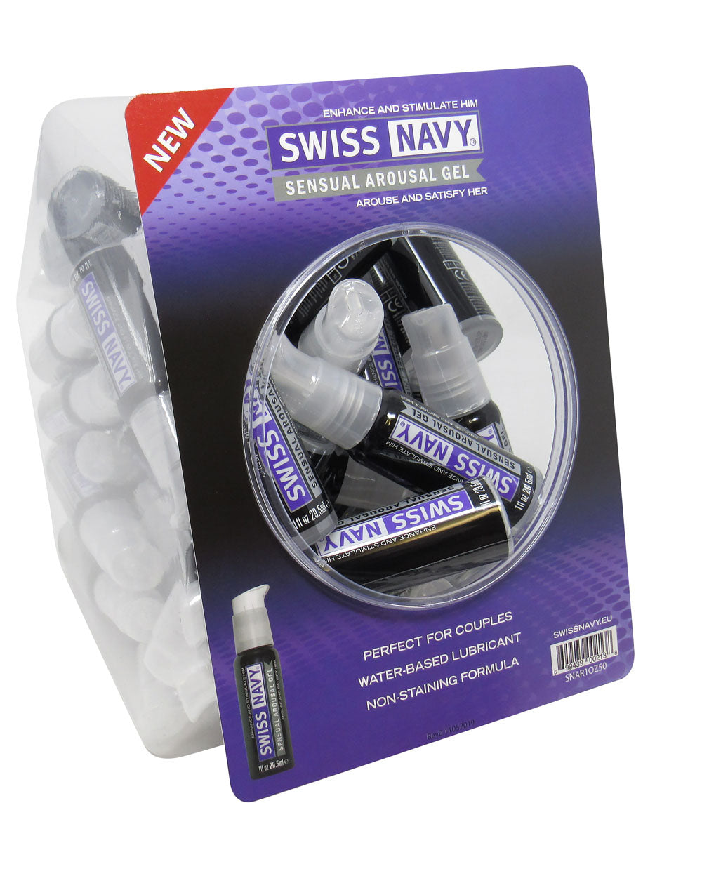 "Swiss Navy Sensual Arousal Gel 1oz 50pc Fishbowl MD-SNAR1OZ50"