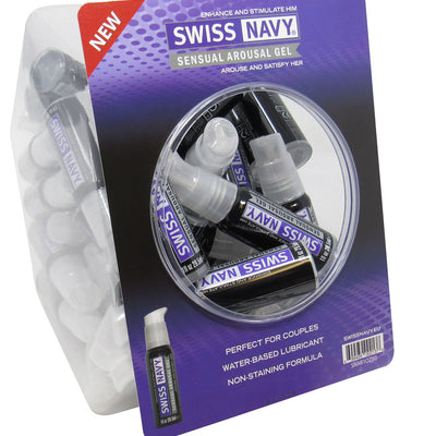 "Swiss Navy Sensual Arousal Gel 1oz 50pc Fishbowl MD-SNAR1OZ50"