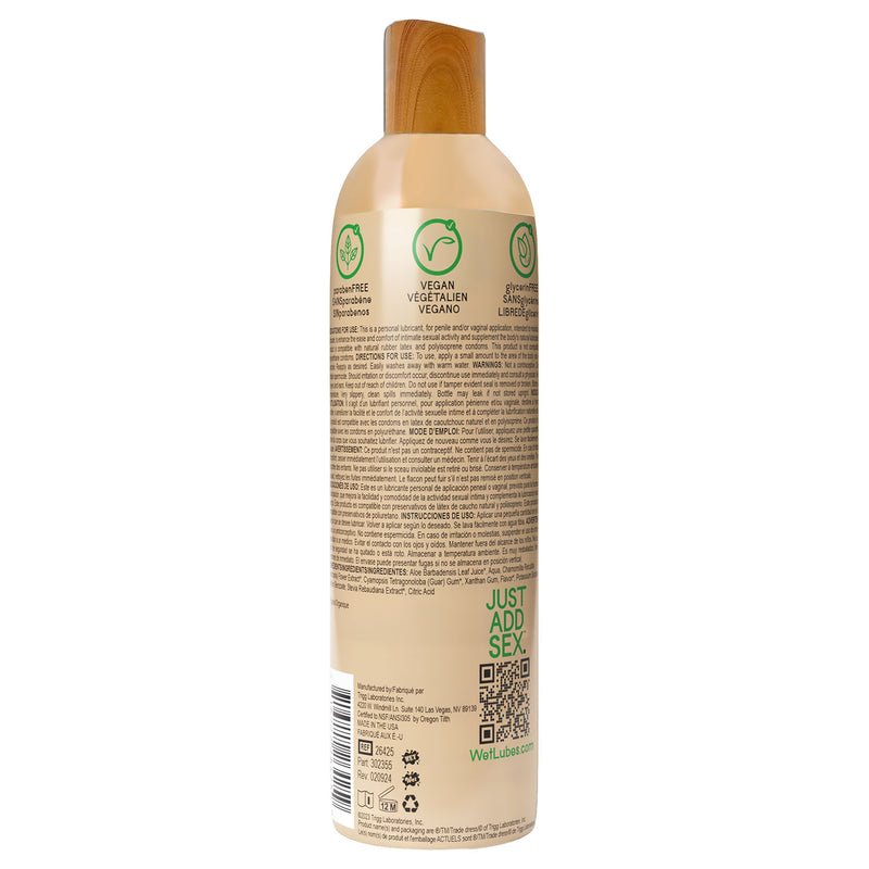 "Wet 95% Organic Naturally - Aloe Based Lubricant 4 Oz WT26425"