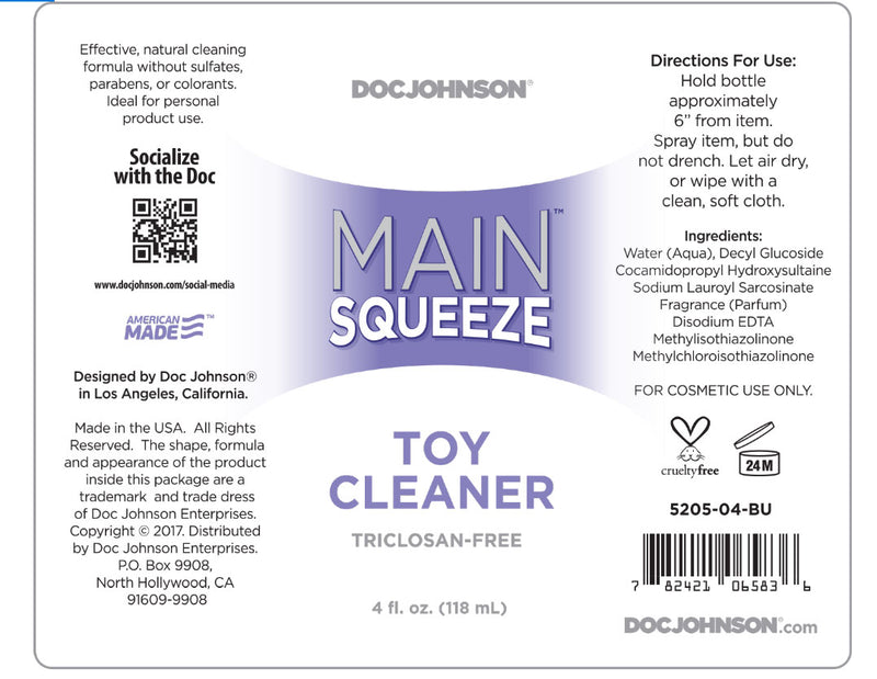 Main Squeeze - Toy Cleaner - 4 Fl. Oz..