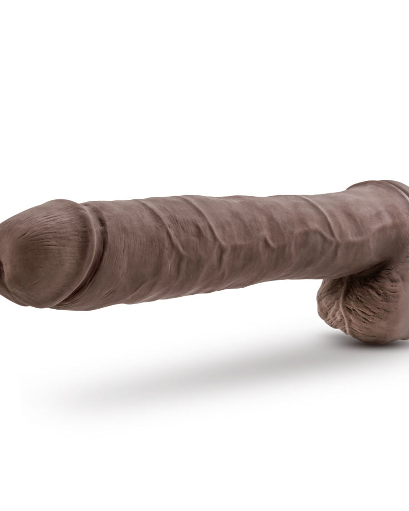 "Au Naturel - Daddy - 14 Inch Sensa Feel Dual Density Dildo - Chocolate BL-26646"