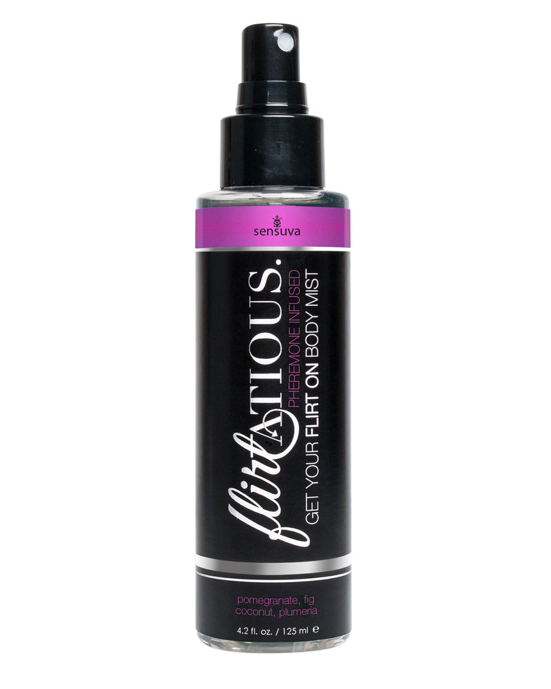 "Flirtatious Pheromone Infused Body Mist - Pomegranate, Fig, & Plumeria - 4.2 fl.oz /125ml SEN-VL548"