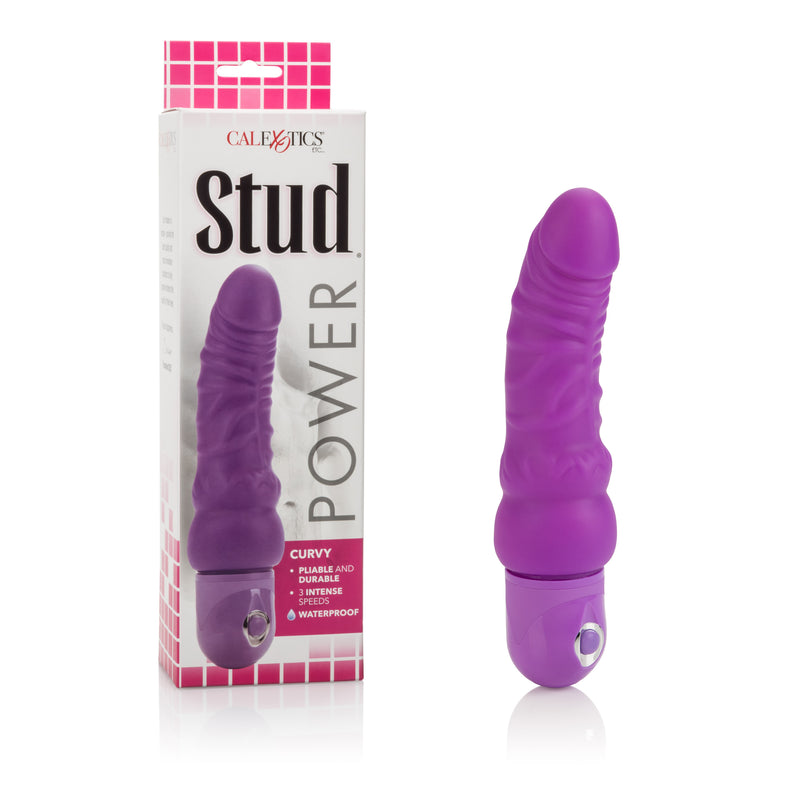 "Waterproof Power Stud Curvy Dong - Purple SE0836033"