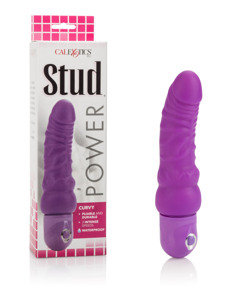 "Waterproof Power Stud Curvy Dong - Purple SE0836033"