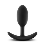 Anal Adventures - Platinum - Silicone Vibra Slim Plug -Medium - Black