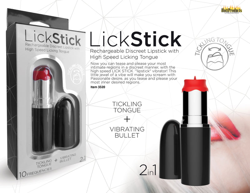 "Lickstick - Multi Speed Tongue Vibrator HTP3320"