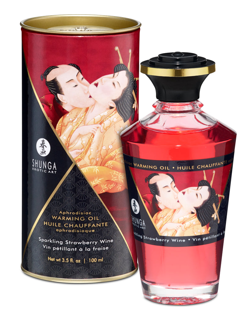 "Aphrodisiac Warming Oil - Sparkling Strawberry Wine SHU2208"