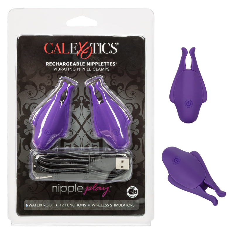 "Nipple Play Rechargeable Nipplettes - Purple SE2589552"