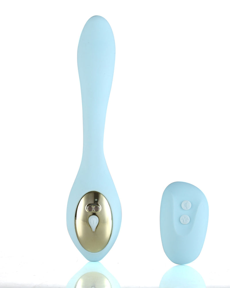 Harmonie Rechargeable Remote Silicone Bendable Vibrator - Teal