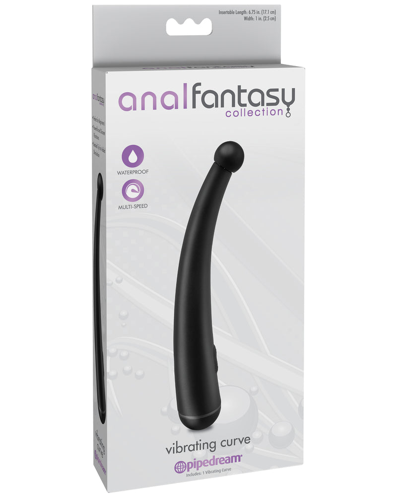 Anal Fantasy Collection Vibrating Curve - Black