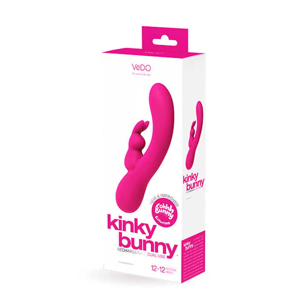 "Kinky Bunny Plus Rechargeable Rabbit - Pink BU-0409"