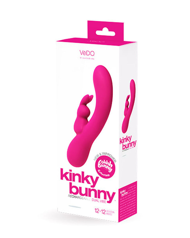"Kinky Bunny Plus Rechargeable Rabbit - Pink BU-0409"