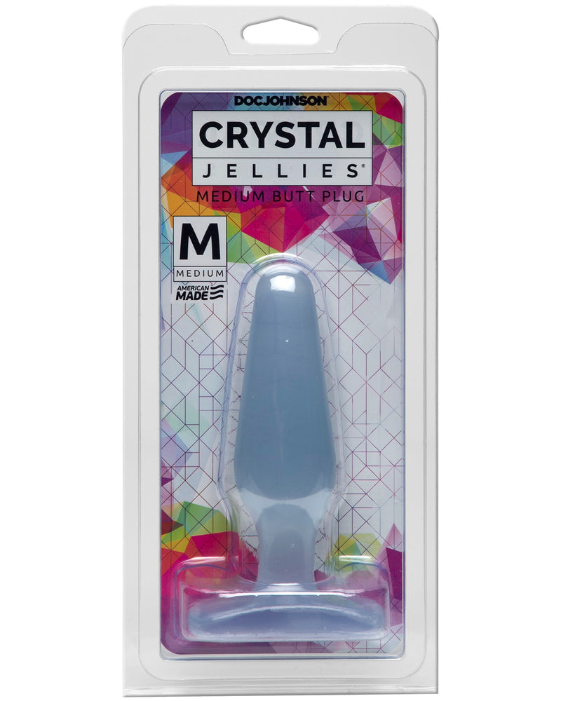 Crystal Jellies Butt Plug - Medium - Clear
