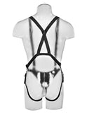 King Cock 10 Inch Hollow Strap-on Suspender System - Flesh