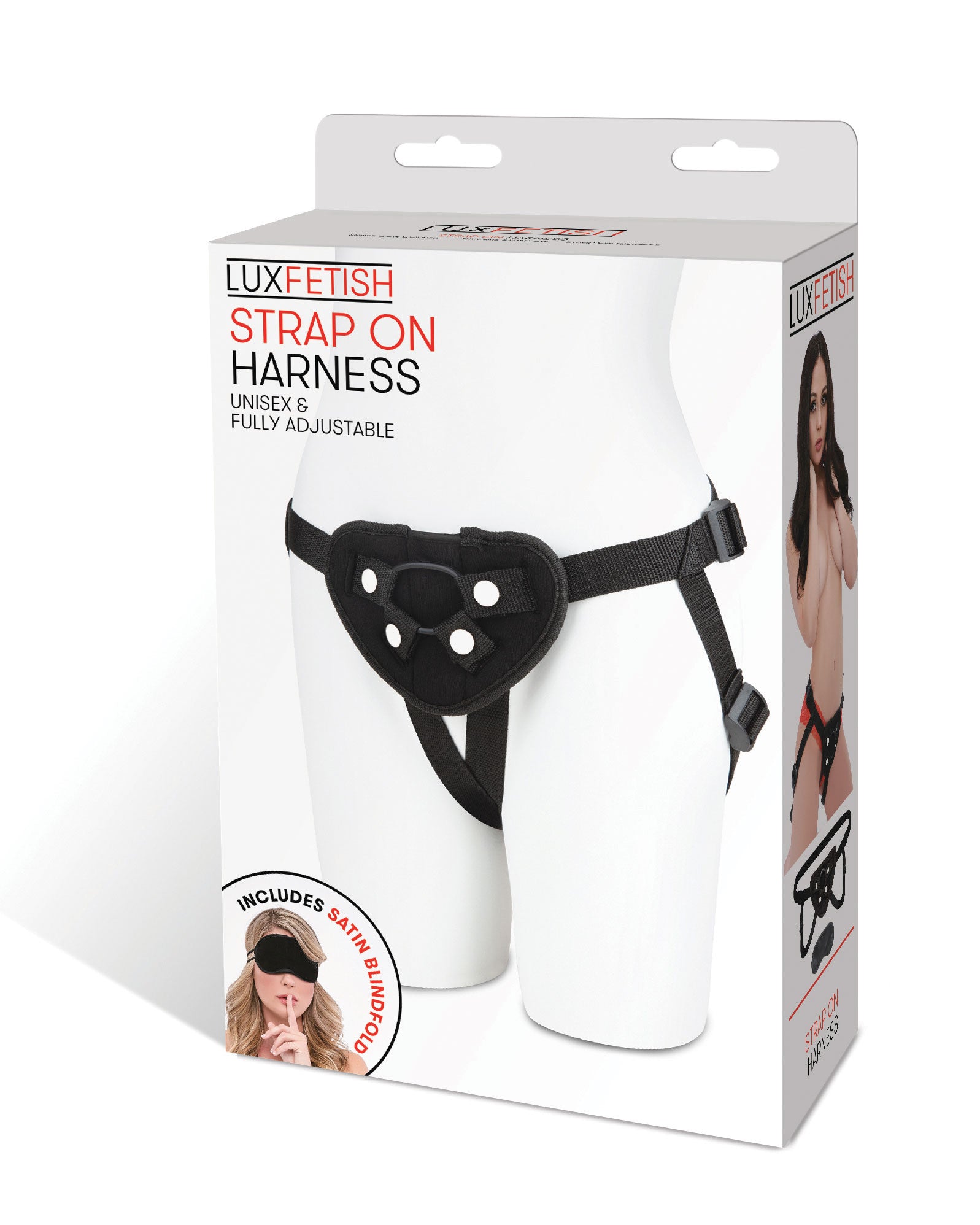 Neoprene Strap-on Harness - Black