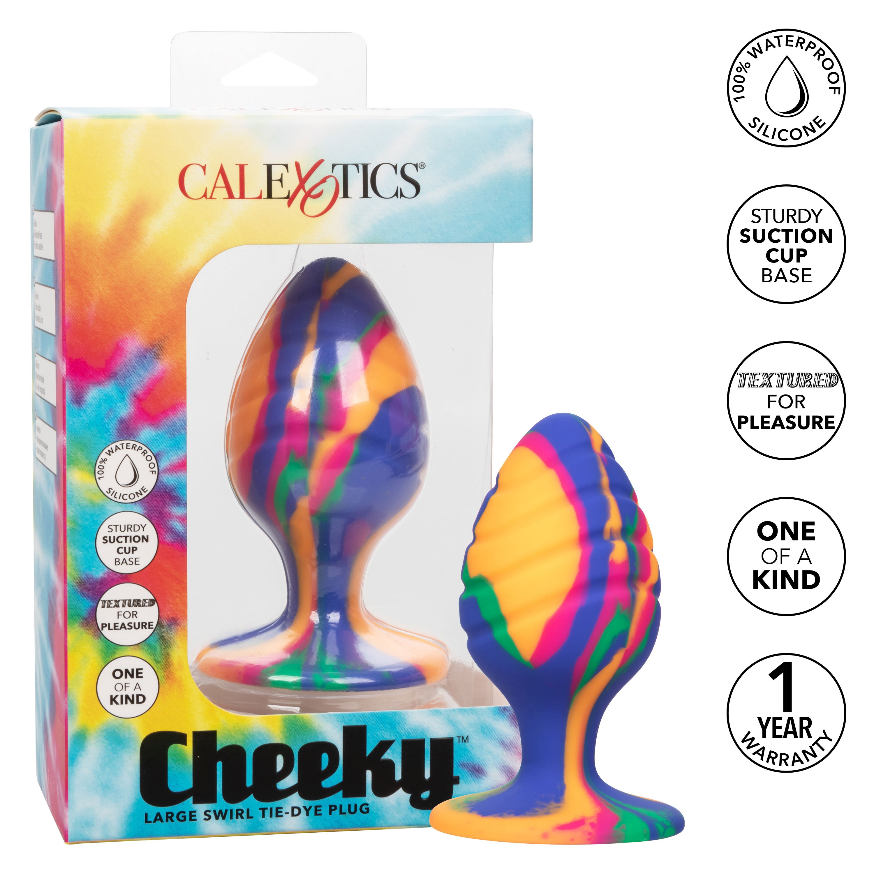 "Cheeky Large Swirl Tie-Dye Plug SE0439203"