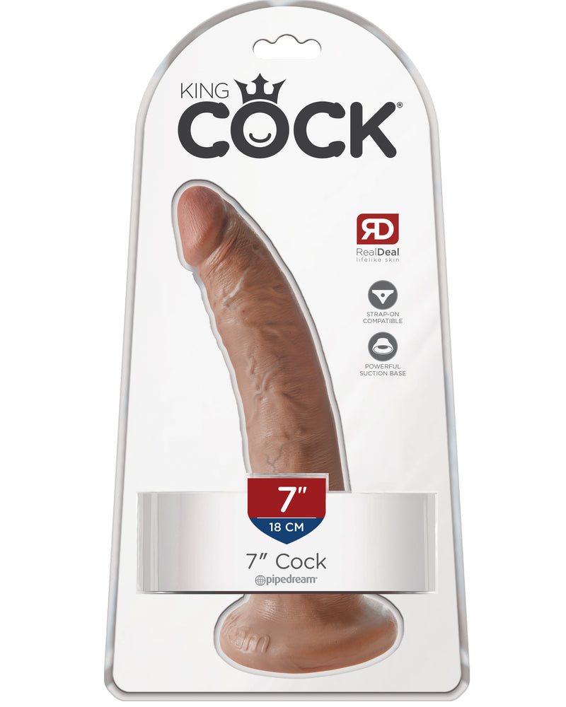 King Cock 7 Inch Cock - Tan