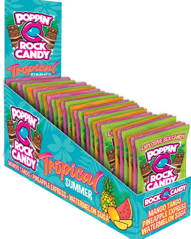 "Popping Rock Tropical Summer 36 Pk Display - Mango Tango - Pineapple Express - Watermelon Sugar RC-PRTS-136"