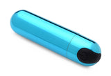 "10x Rechargeable Vibrating Metallic Bullet - Blue BNG-AG656-BLU"