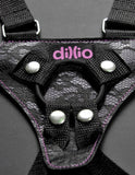 "Dillio Pink - 6 Inch Strap-on Suspender Harness Set PD5315-11"