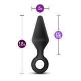 Anal Adventures Platinum - Silicone Loop Plug - Large - Black