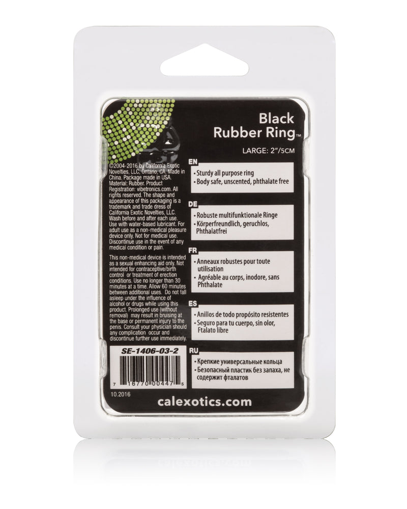 Rubber Ring - Large - Black