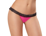 Panty - Small - Hot Pink/ Black