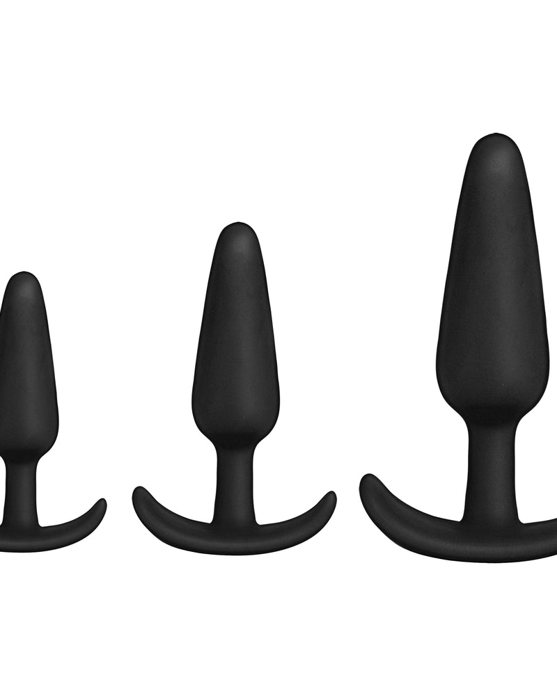 Merci - Tush Trainer - 3 Piece Silicone Set - Black